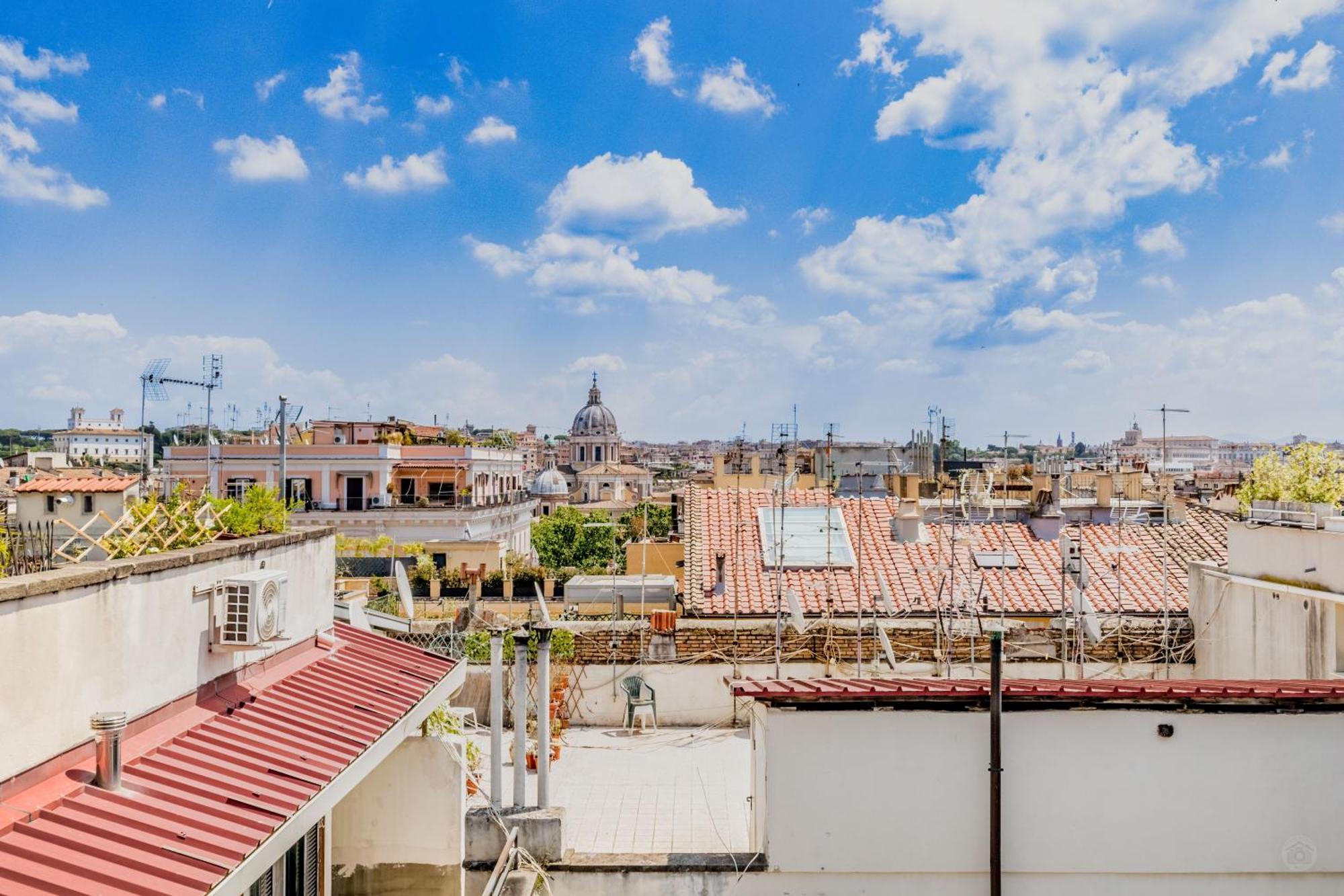 Attico Nel Cuore Di Roma Con Box Privato Per Auto Exteriör bild